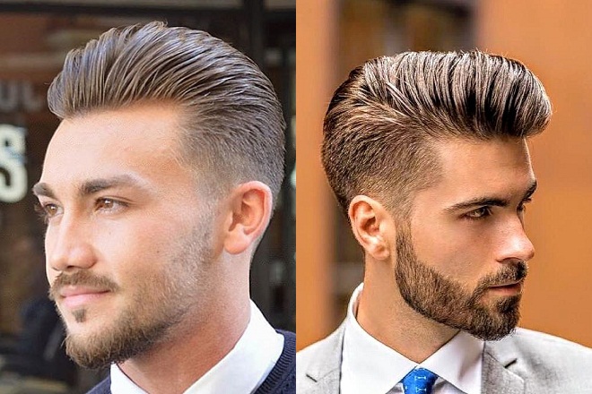 tóc layer nam pompadour