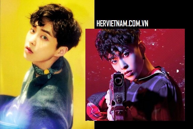 tóc ngắn xoăn hàn quốc dễ thương Xiumin EXO