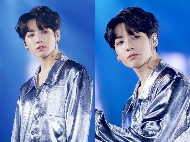 tóc ngắn xoăn sóng rẽ ngôi giữa Jungkook