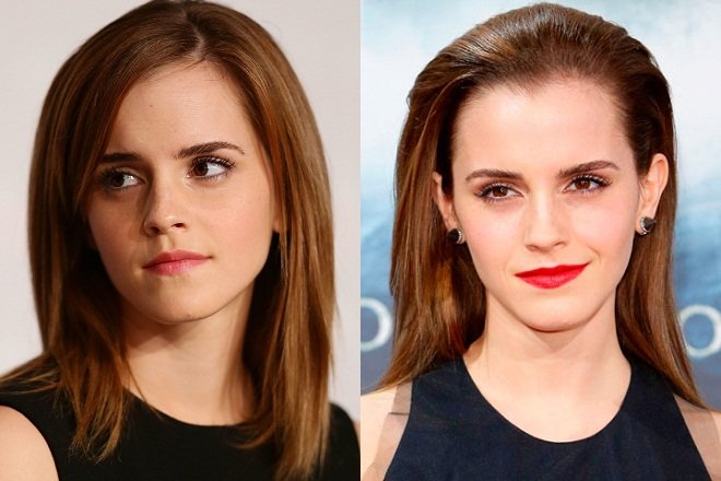 tóc ngang lưng thẳng đẹp Emma Watson