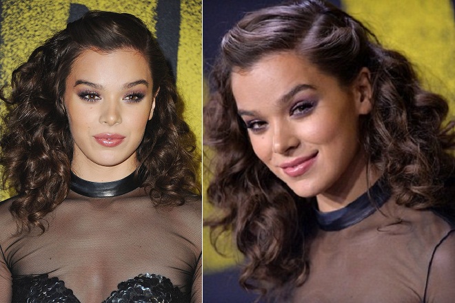 tóc ngang lưng uốn xoăn Hailee Steinfeld