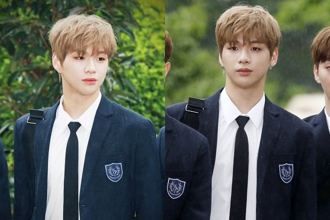 tóc xoăn tỉa mái thẳng Kang Daniel