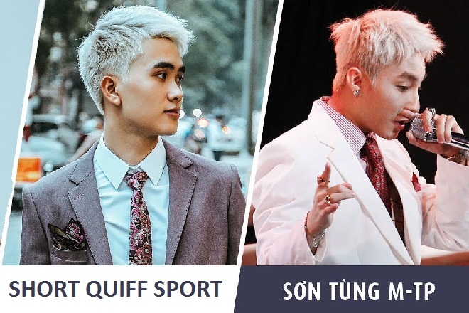 kiểu tóc short quiff sport