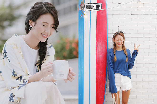 tết tóc dài ngang lưng đẹp