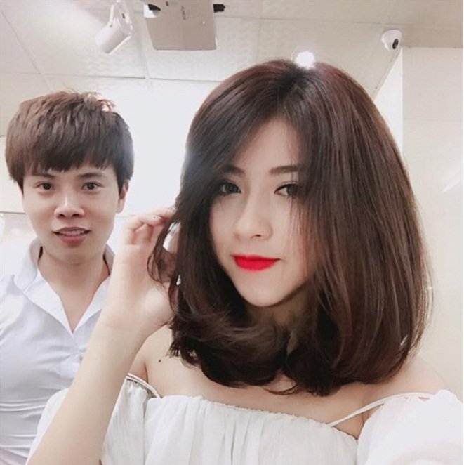 mẫu tóc ngắn được cắt và tạo kiểu tại Sinh Anh salon