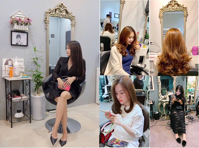 bày trí phong cách bánh bèo bên trong salon Terre