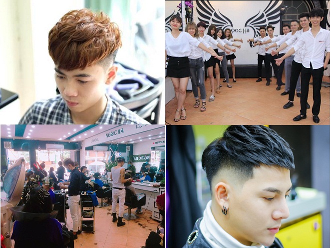 cắt làm tóc nam tại salon Ngọc Hà