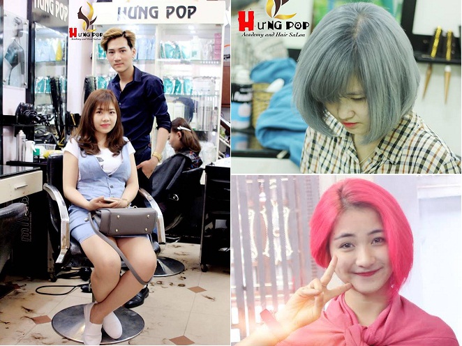 cắt tạo kiểu tóc tại Hưng Pop