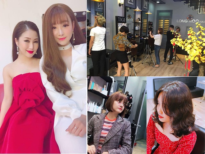 khách hàng đến và làm tóc đẹp tại BO Salon
