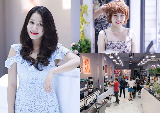 không gian làm tóc và những mẫu tóc đẹp được tạo kiểu tại Niên salon
