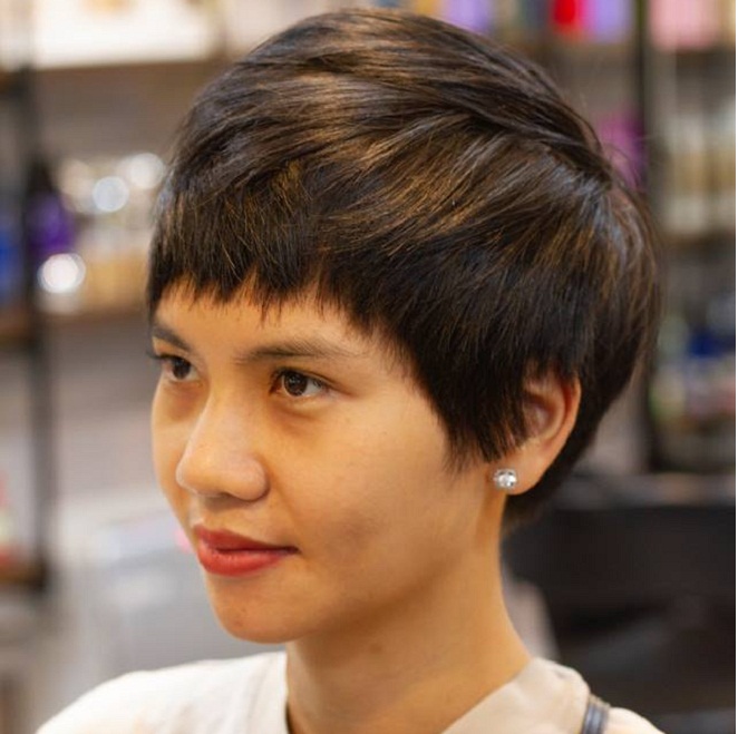 mẫu tóc tém cắt tại MrKelvin hair salon