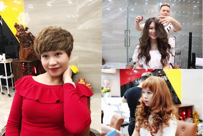 những mẫu tóc đẹp chuyên nghiêp được tạo kiểu tại Sáu Hair Salon