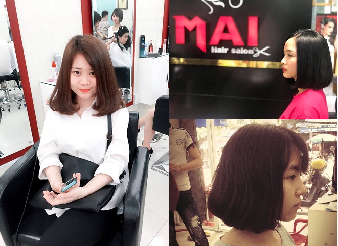 những mẫu tóc đẹp được tạo kiểu tại tiệm tóc Mai Hải Phong