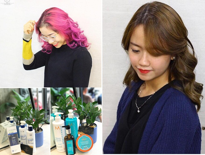 những mẫu tóc đẹp và các sản phẩm được bán tại Lộc Hair Salon