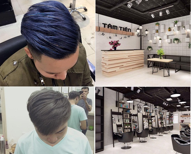 những mẫu tóc đẹp và không gian làm tóc tại Tâm Tiến hair salon