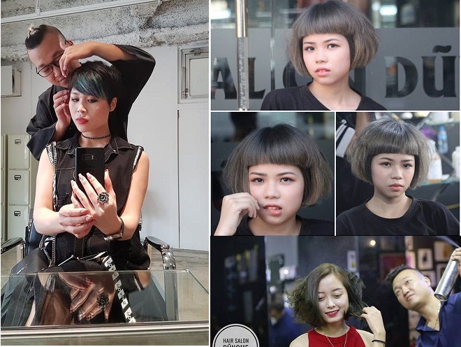 những mẫu tóc ngắn được cắt tại Dũng Hair Salon