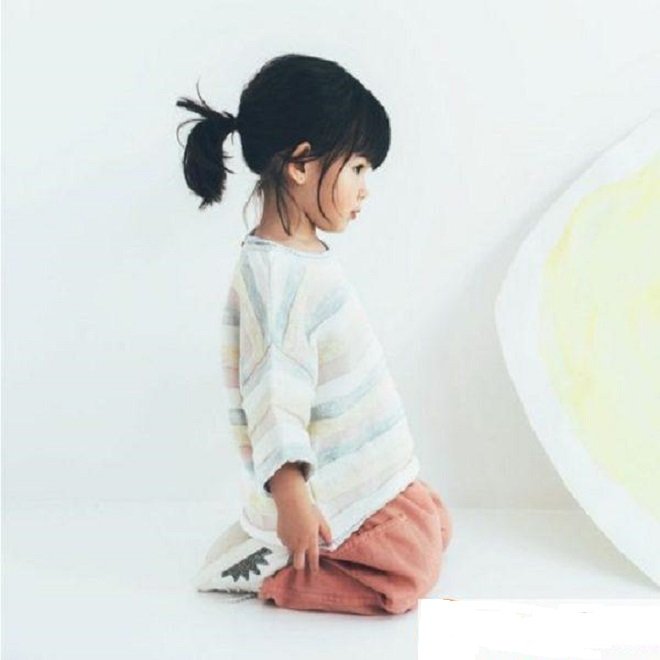 tóc đuôi ngựa cho bé